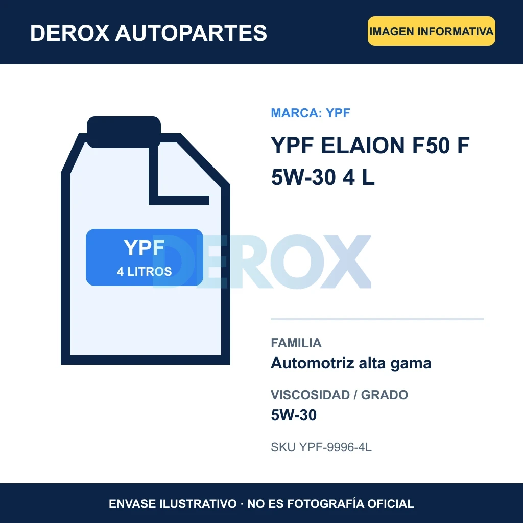 YPF ELAION F50 F 5W-30 4 L