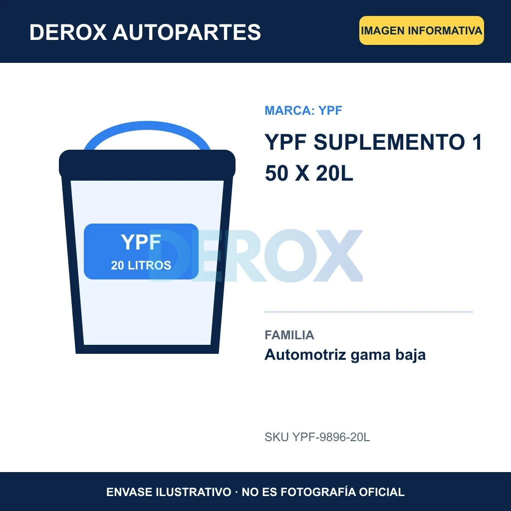 YPF SUPLEMENTO 1 50 X 20L