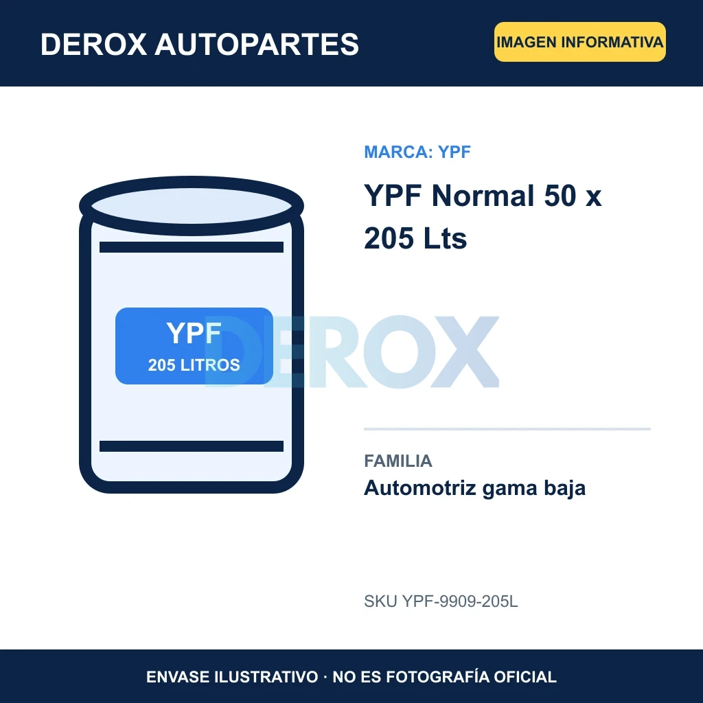YPF Normal 50 x 205 Lts
