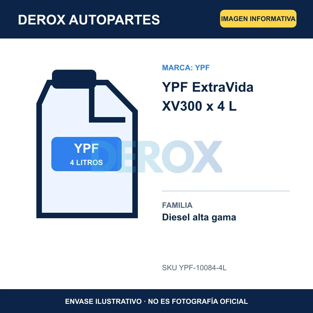 YPF ExtraVida XV300 x 4 L
