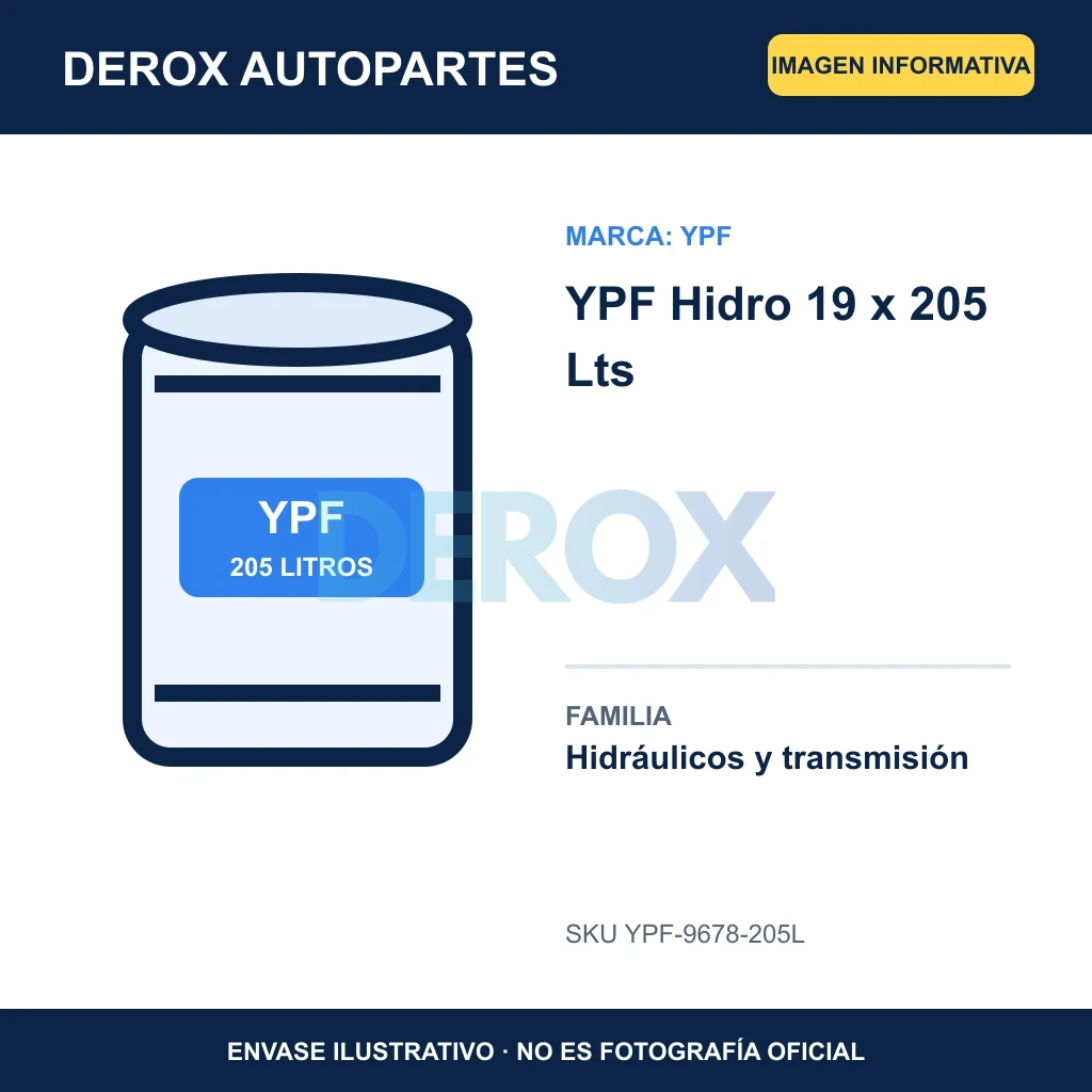 YPF Hidro 19 x 205 Lts