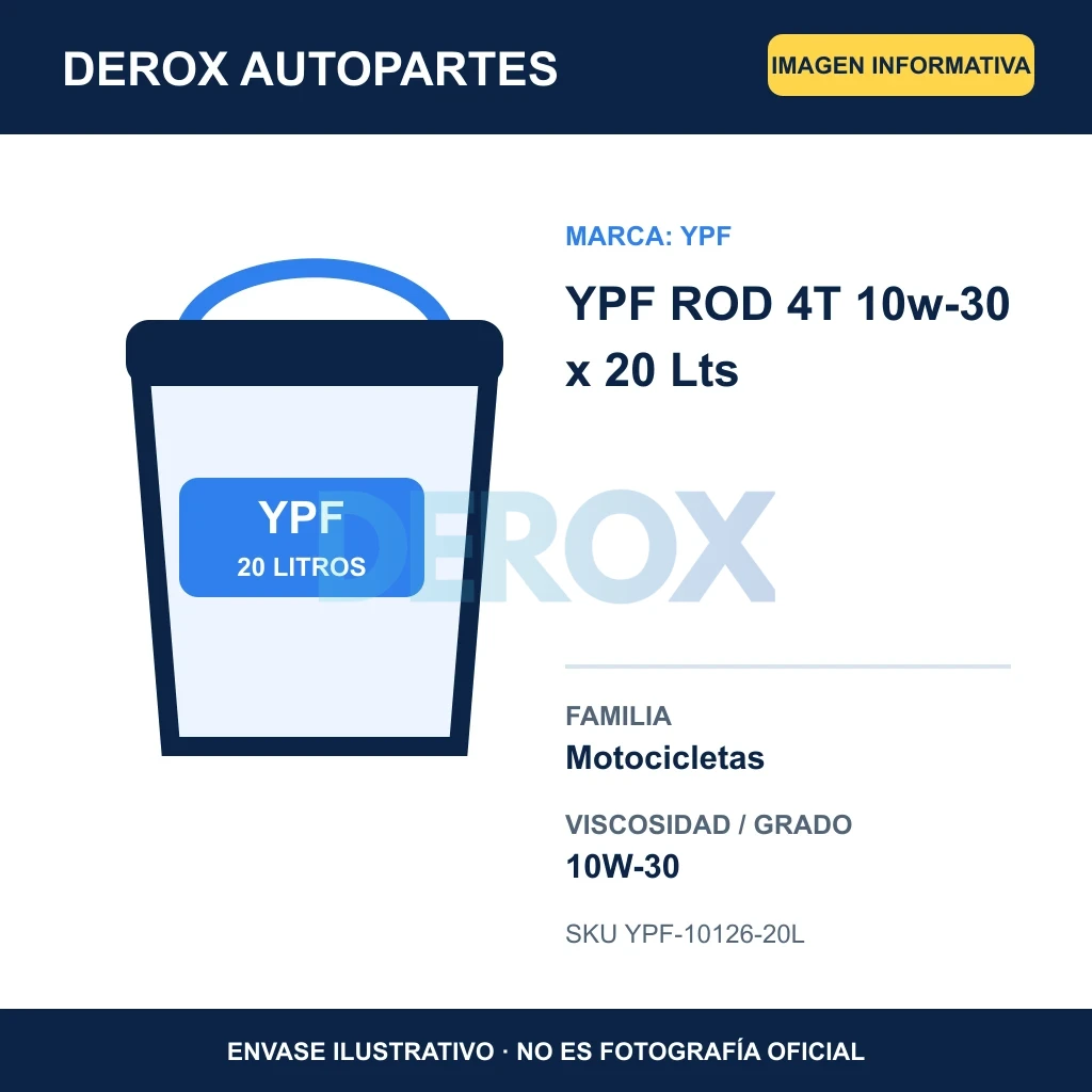 YPF ROD 4T 10w-30 x 20 Lts