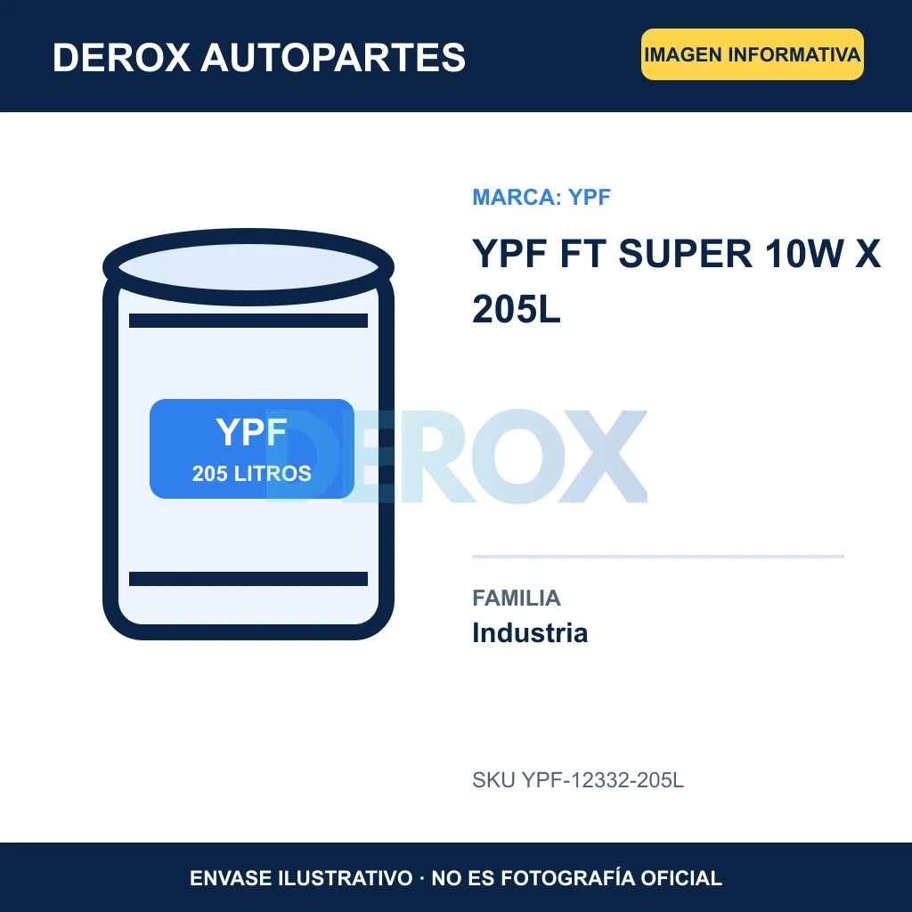 YPF FT SUPER 10W X 205L